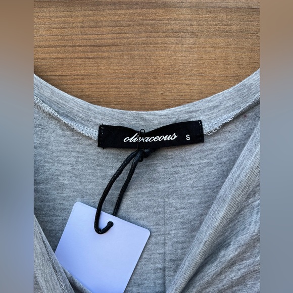 NWT Olivaceous cap sleeve Jogger jumpsuit, gray, Sz XS/Small - Picture 5 of 8